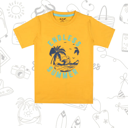 J&JP Kids Boys Printed Half Sleeve T-shirt