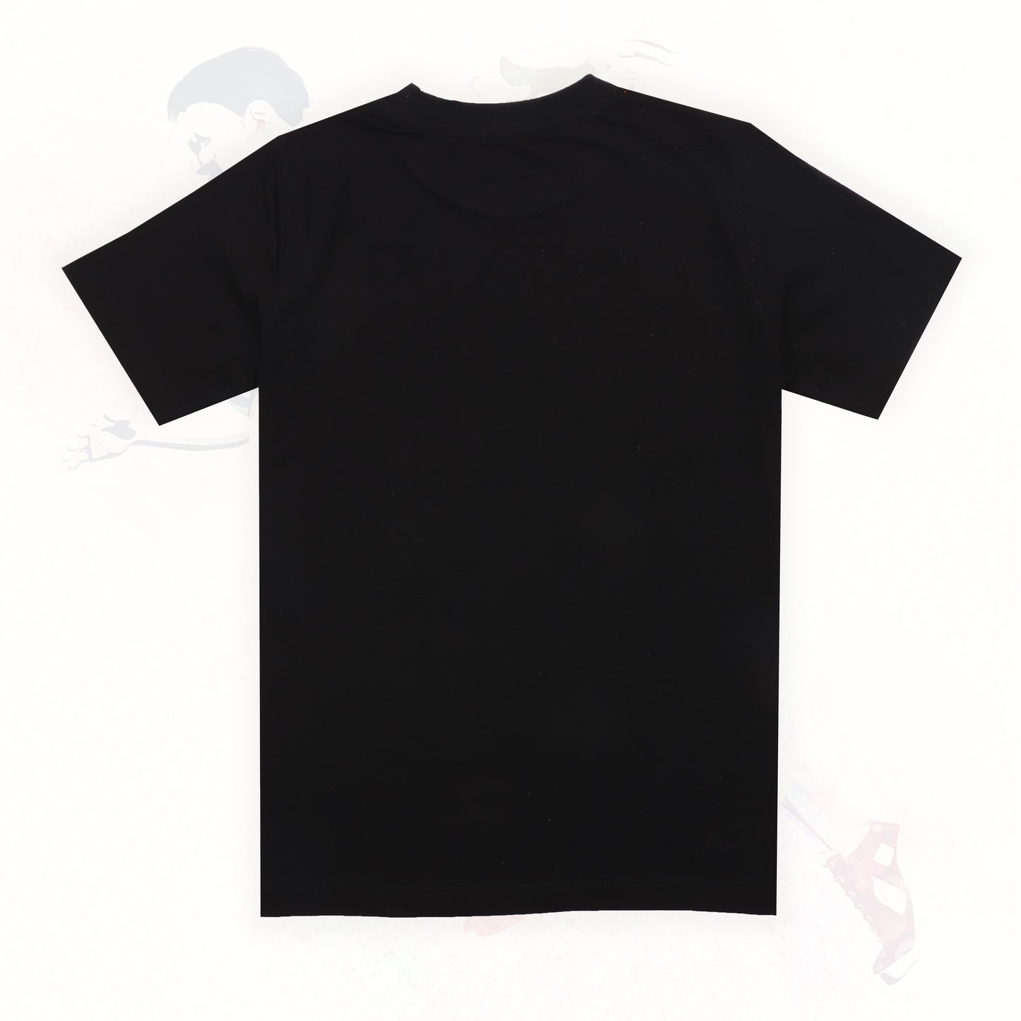 J&JP Kids Boys Printed Half Sleeve T-shirt- Black