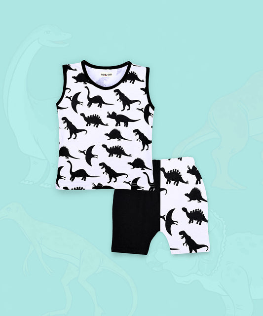 J&JP Kids Boys Printed Top and Shorts Set