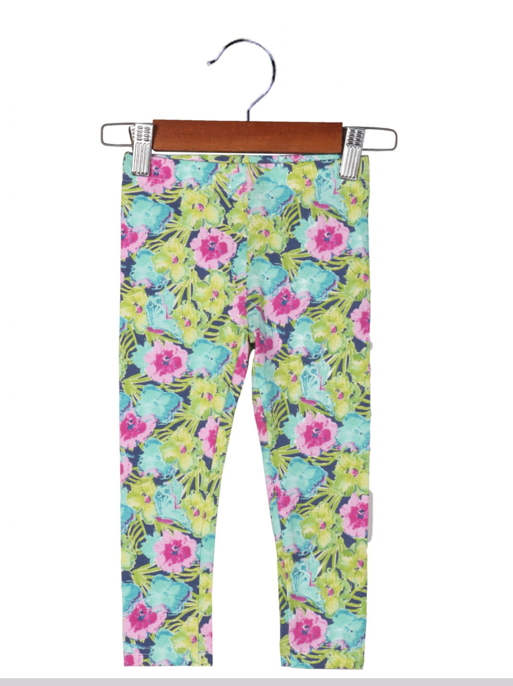 Kids Multicolour Single Jersey Floral Print Pant