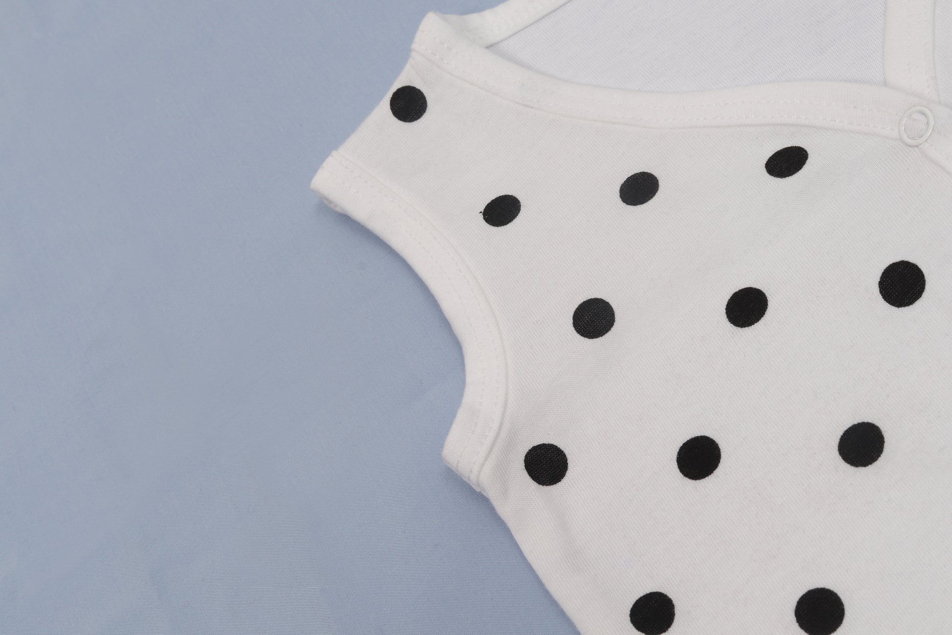 Babies White Sleeveless Cotton Jabla