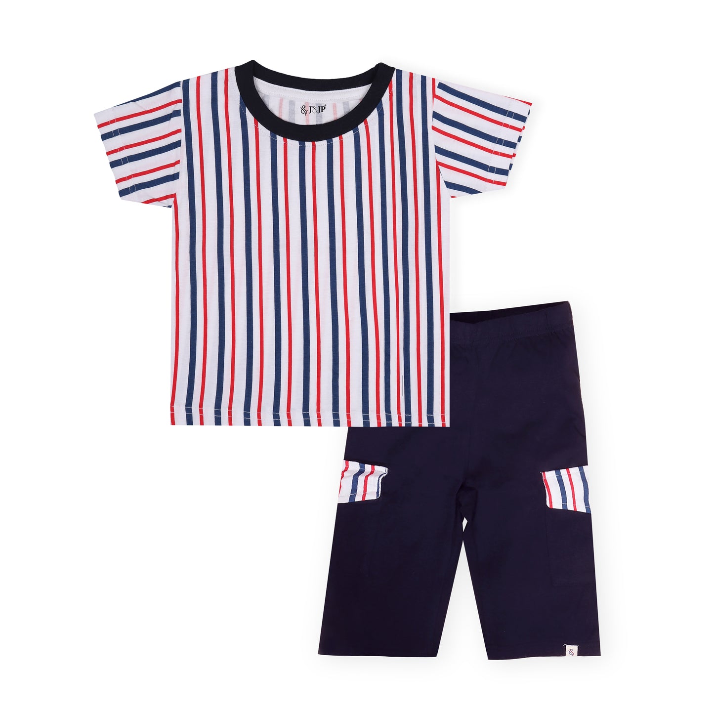 J&JP Kids Boys Printed T-shirt and Shorts