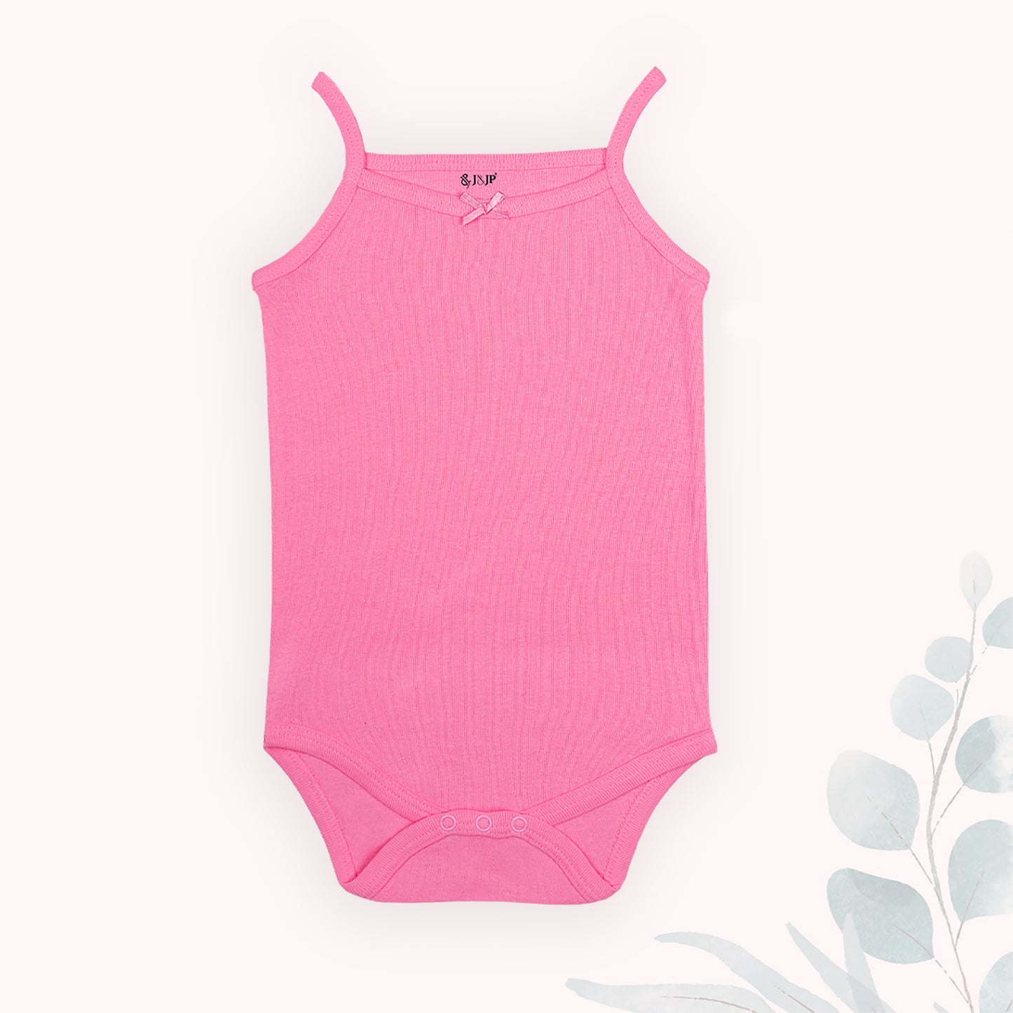 Babies Pink Sleeveless Cotton Romper